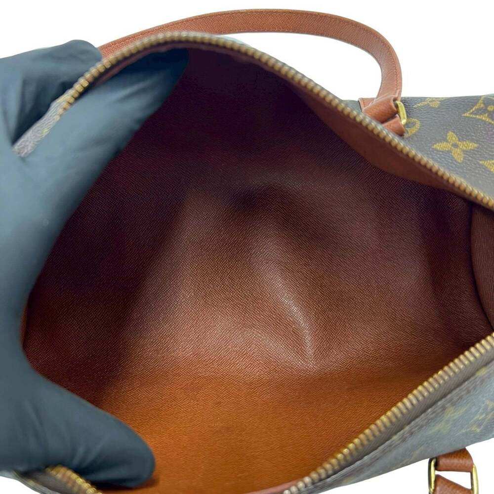 LOUIS VUITTON Brown Monogram Leather Papillon 30 Boston Bag - Picture 9 of 9